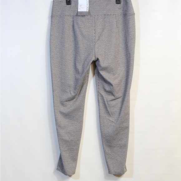 Nine West White Black & Red Houndstooth Mid Rise Stretch Knit Leggings NWT - Picture 4 of 6